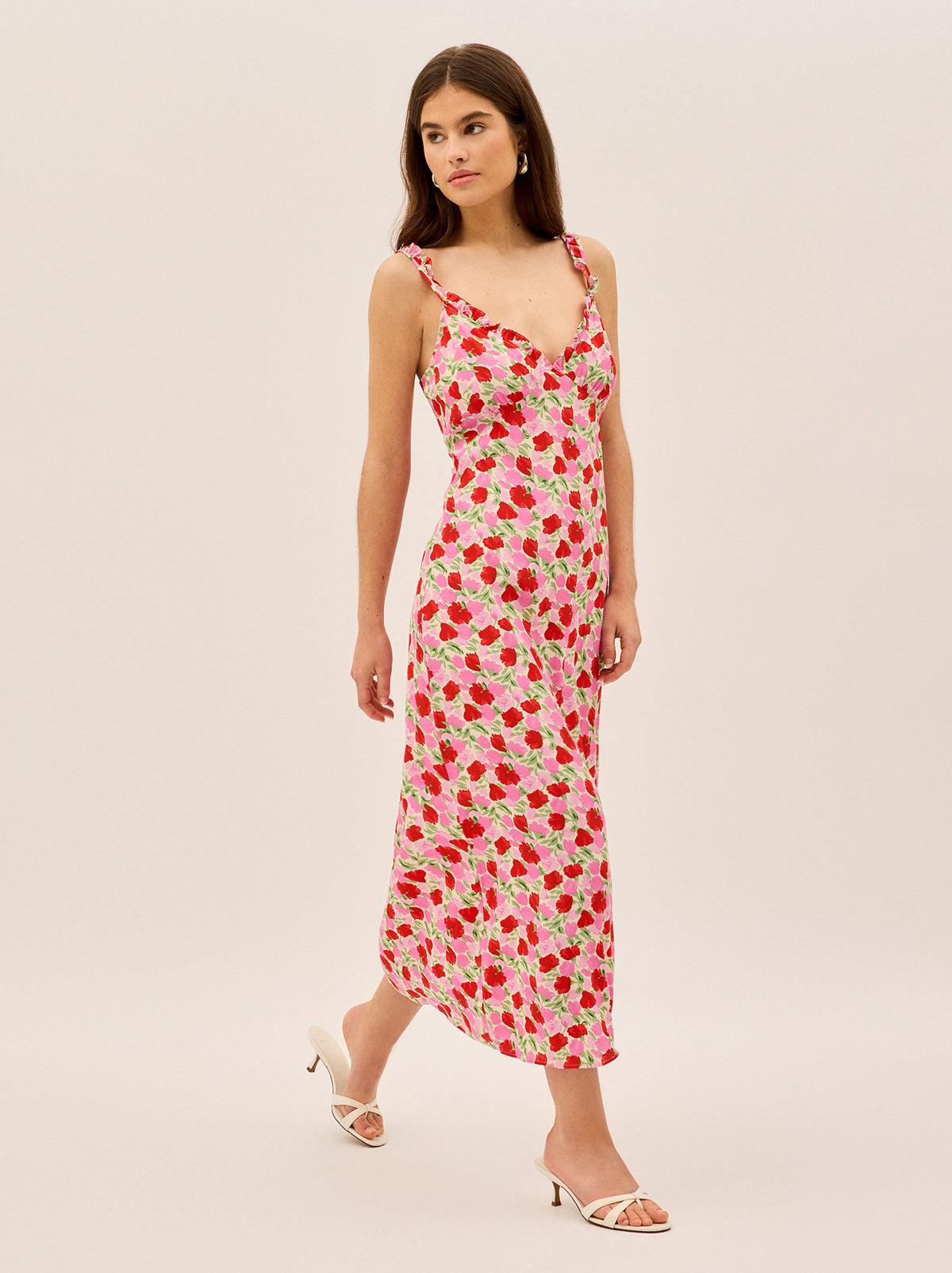 Norah Pink Floral Print Dress