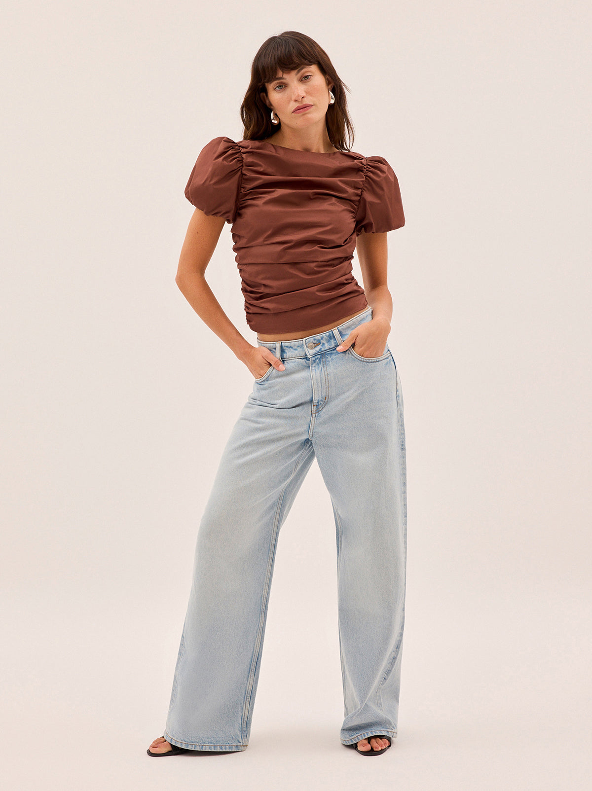 Nyla Sienna Cotton Top