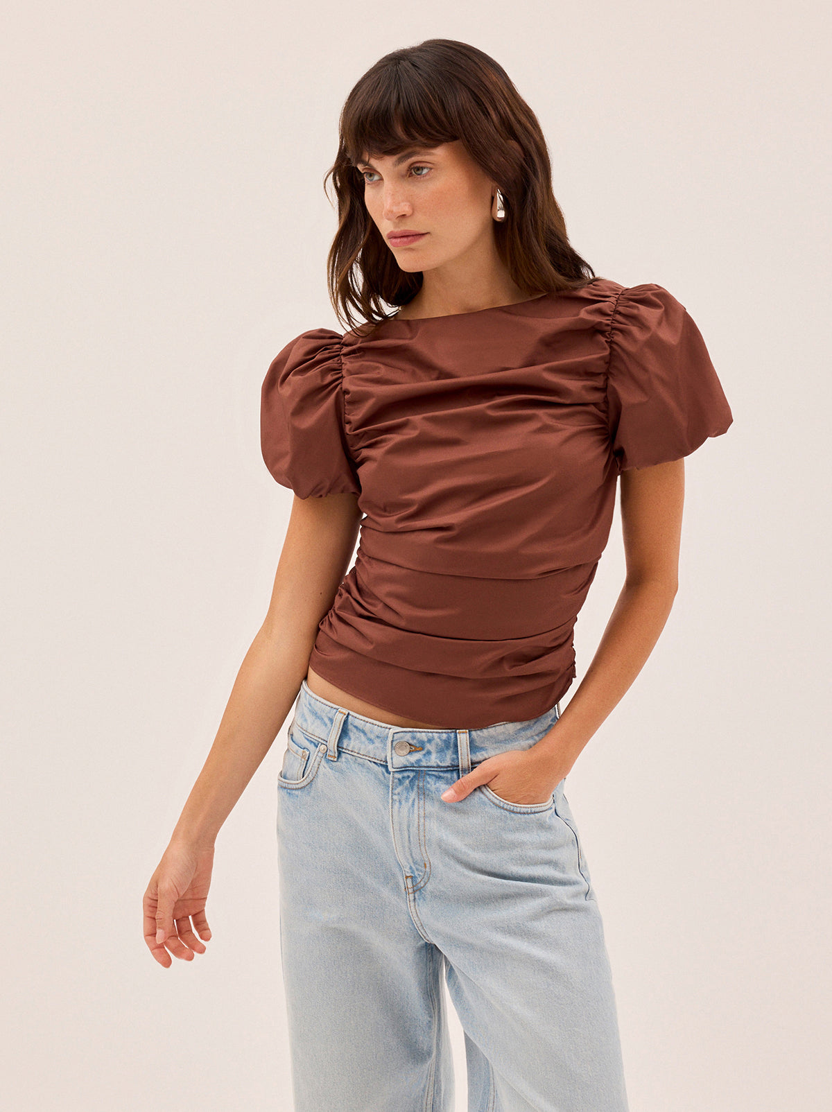 Nyla Sienna Cotton Top