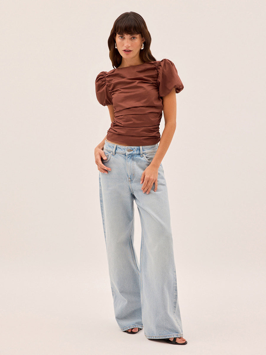 Nyla Sienna Cotton Top