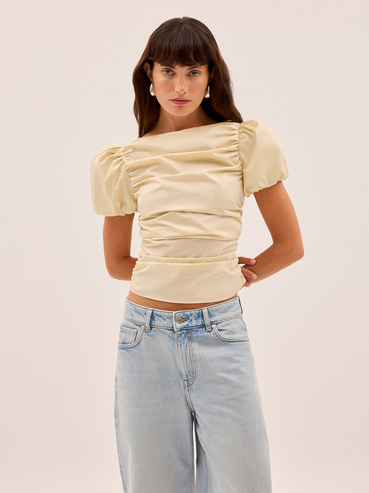 Nyla Vanilla Cotton Top