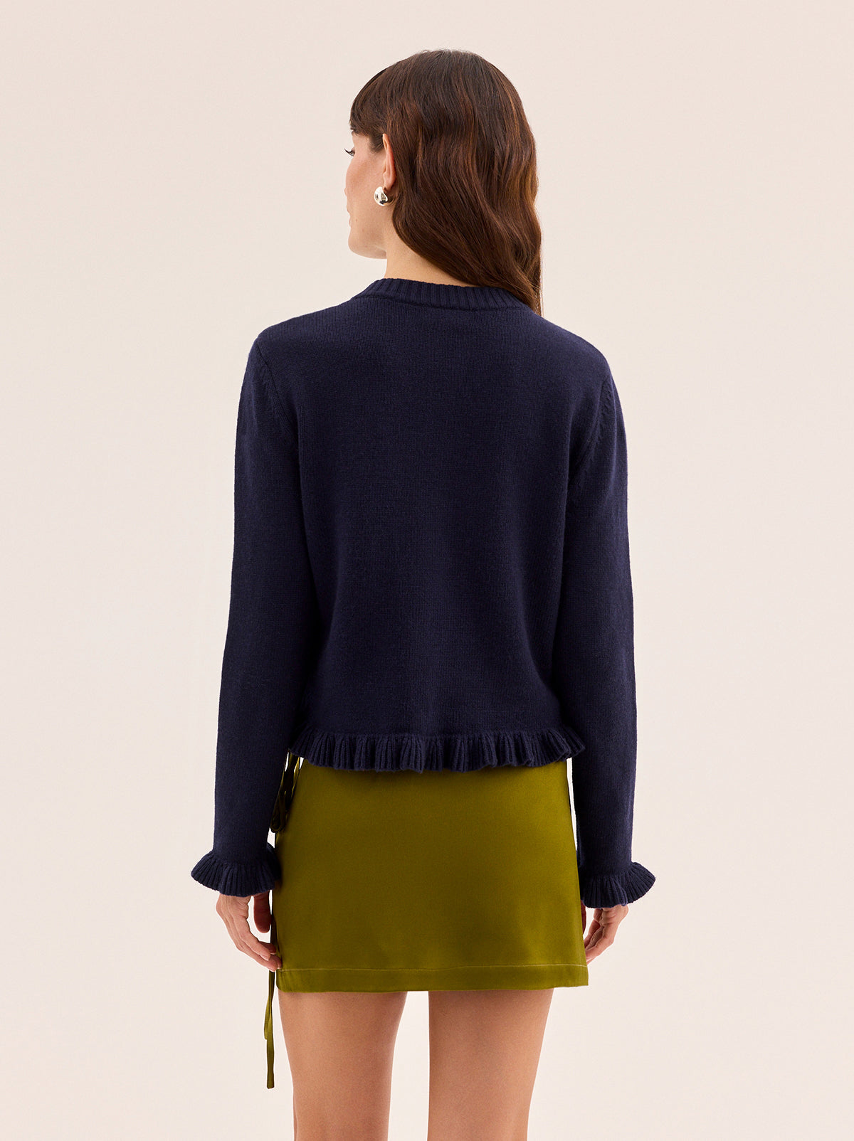 Odille Navy Knit Cardigan