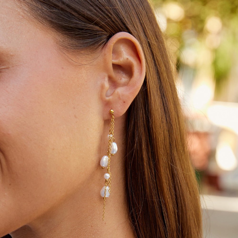 Penelope Pearl Drop Earrings