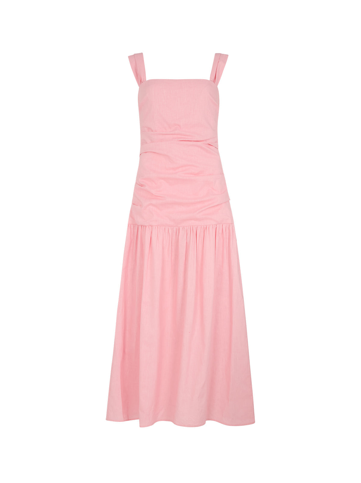 Reese Pink Cotton Linen Dress