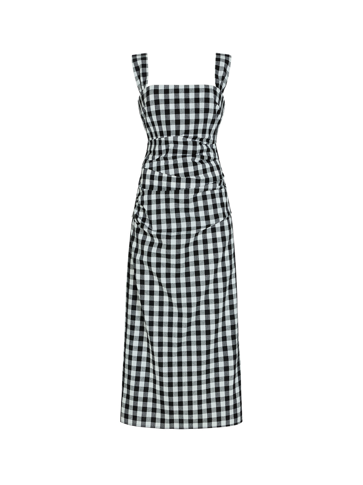 Rita Gingham Linen Blend Dress