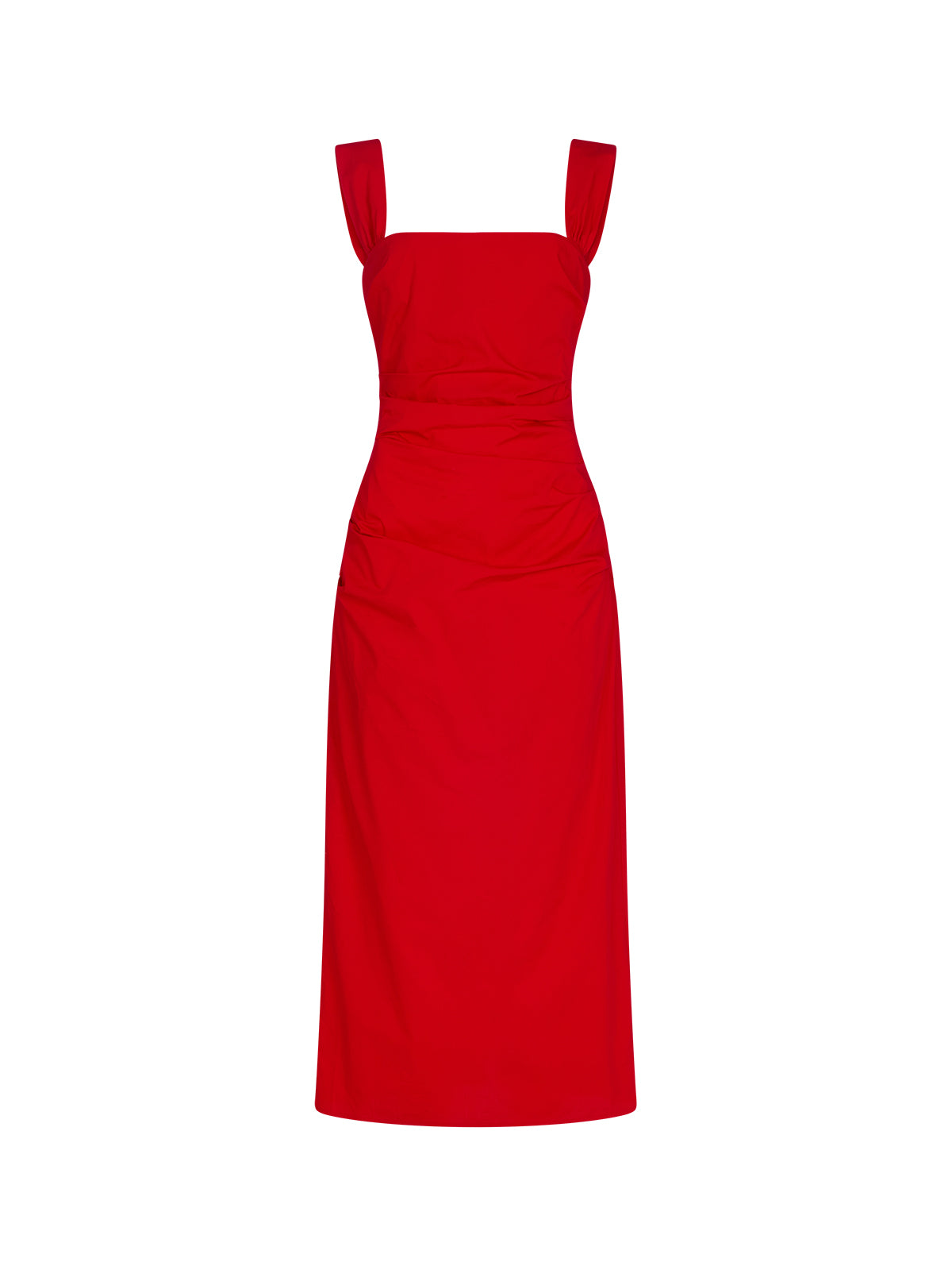 Rita Red Cotton Dress