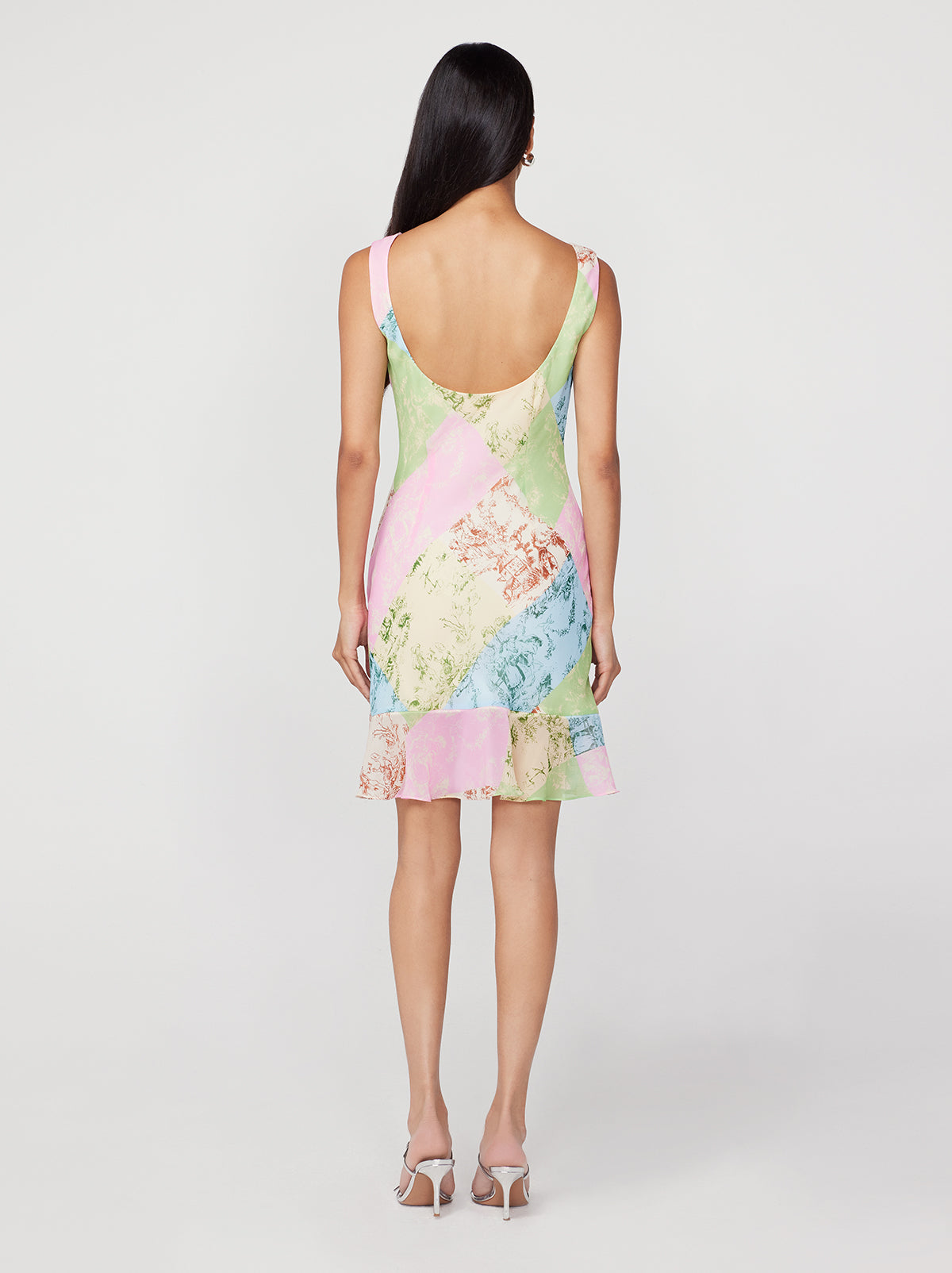 Roberta Patched Toile De Jouy Mini Dress
