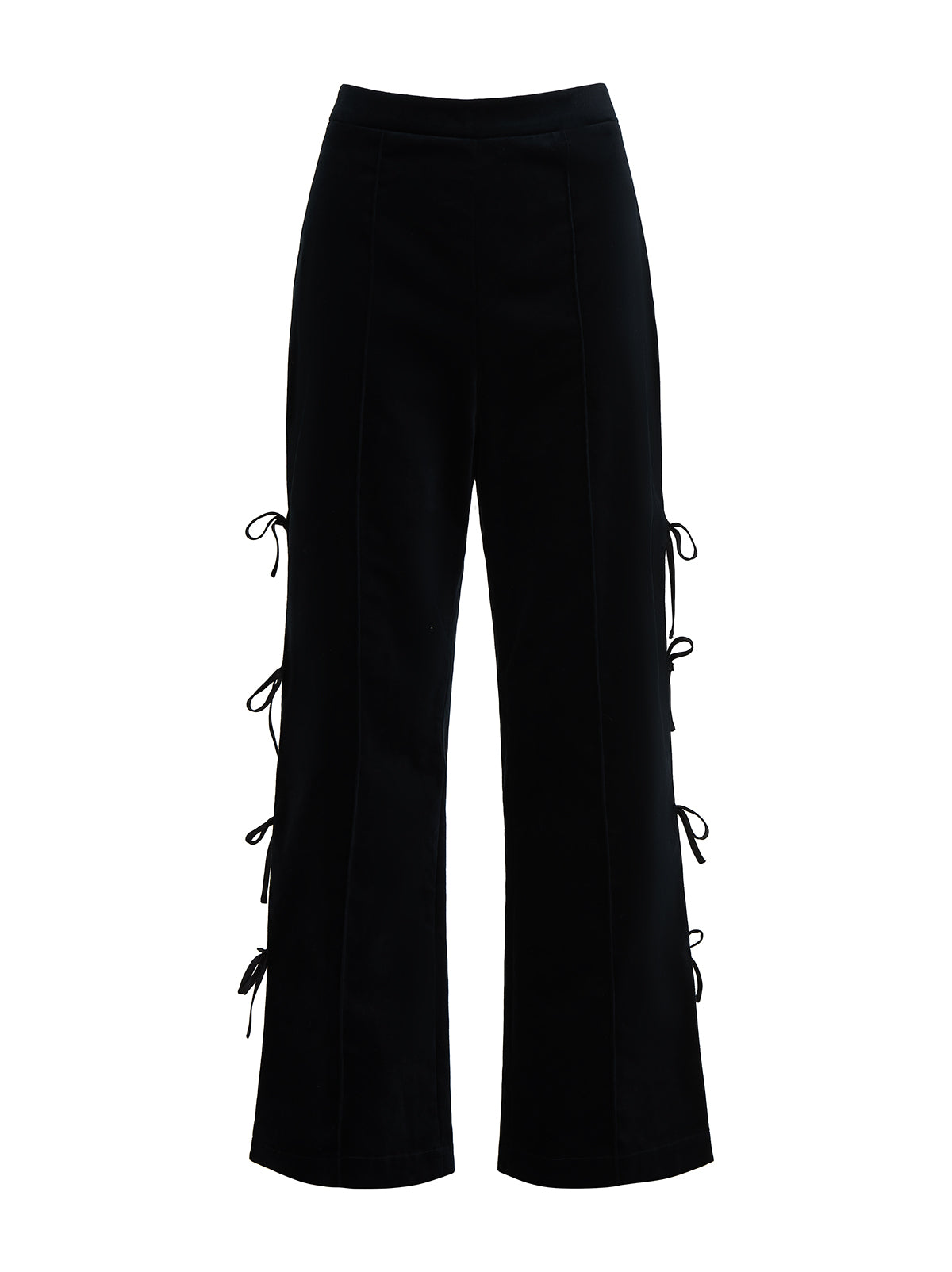 Rosamund Black Velvet Trousers