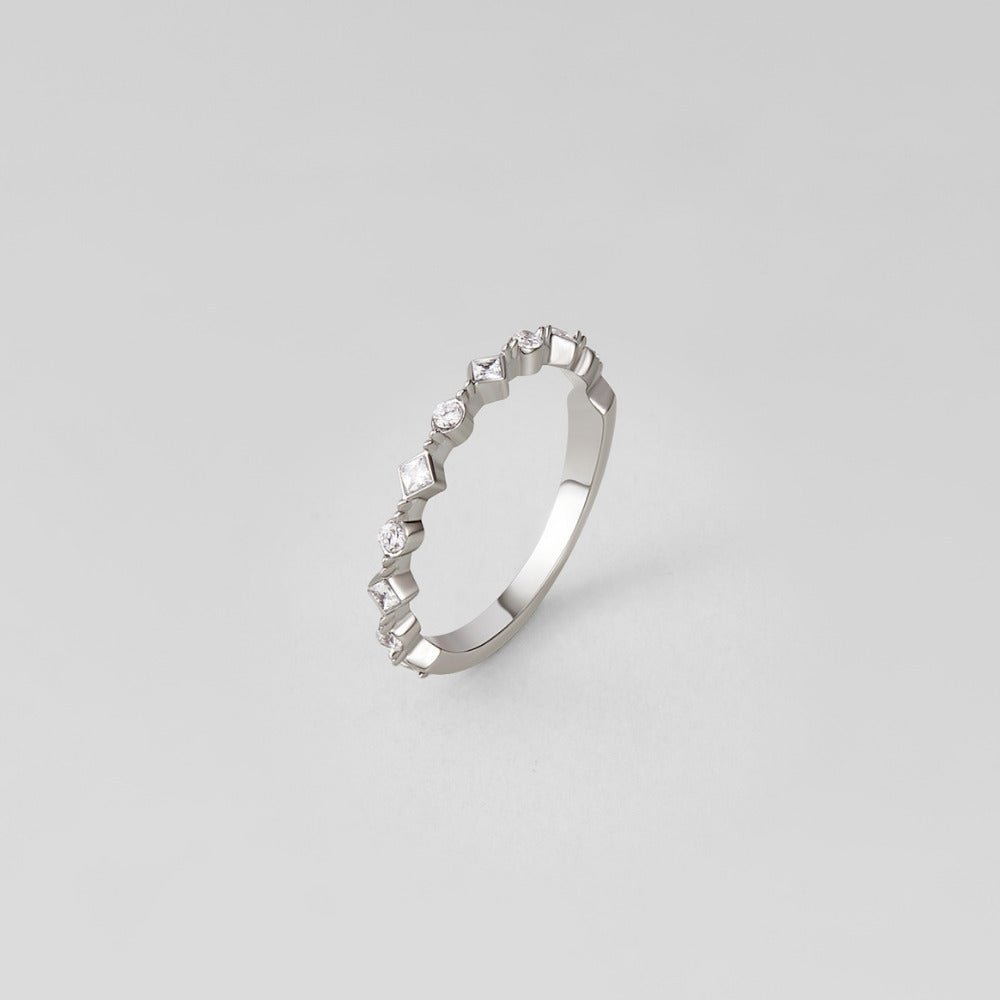 Silver Milana Crystal Ring