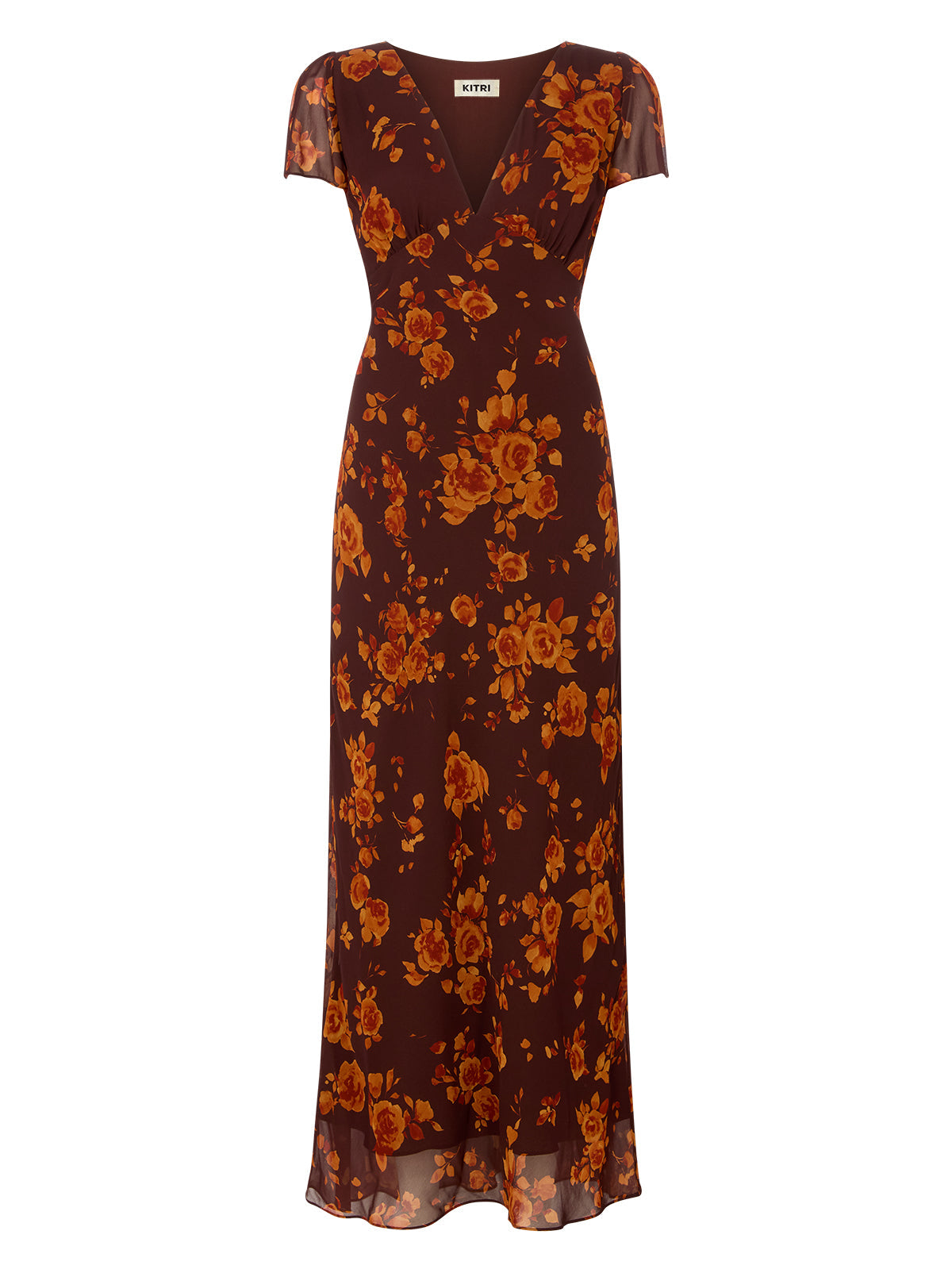 Talia Autumn Rose Print Dress