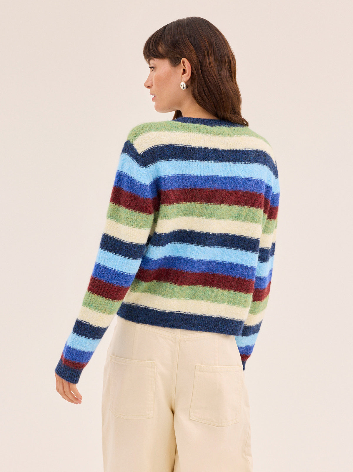 Terri Multi Striped Knit Cardigan