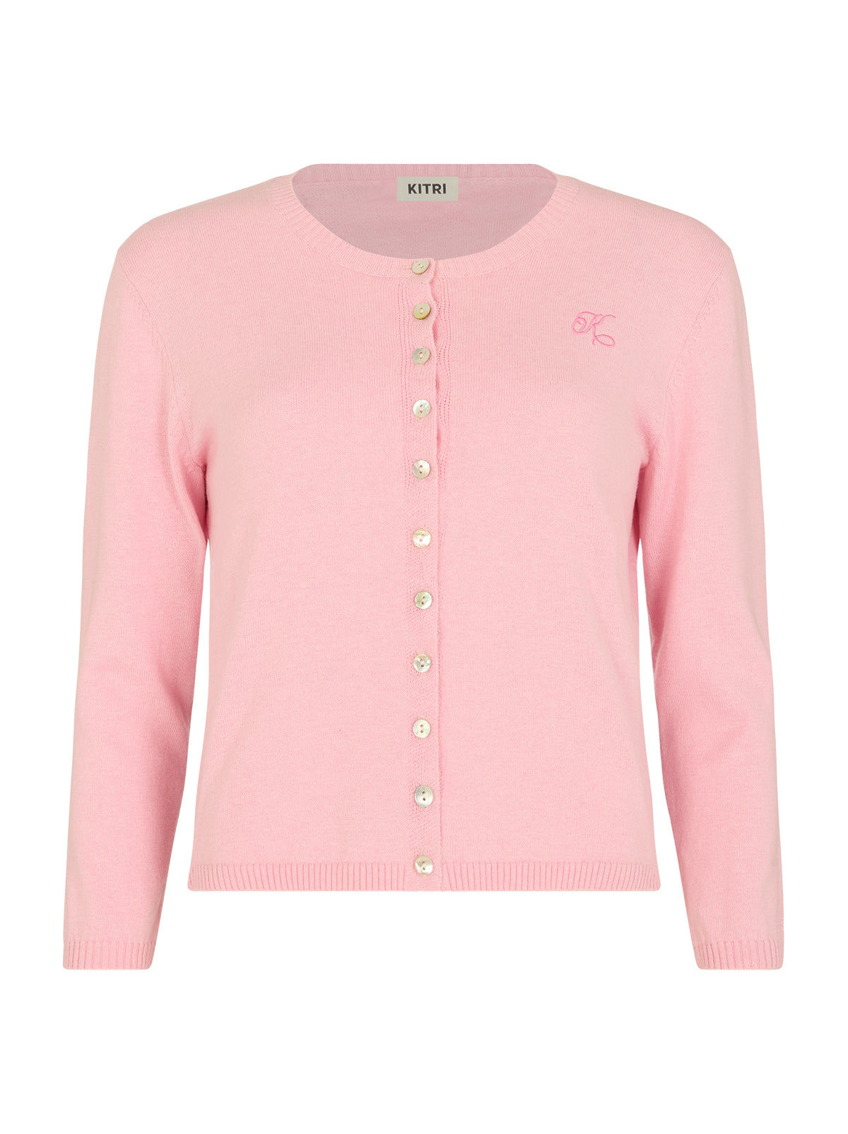 Uma Pink Knit Cardigan