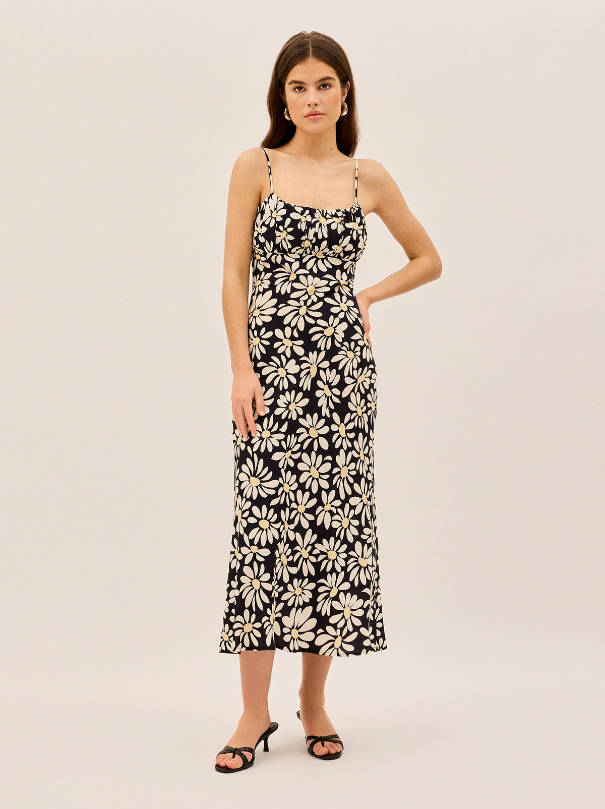 Velma Daisy Print Midi Dress