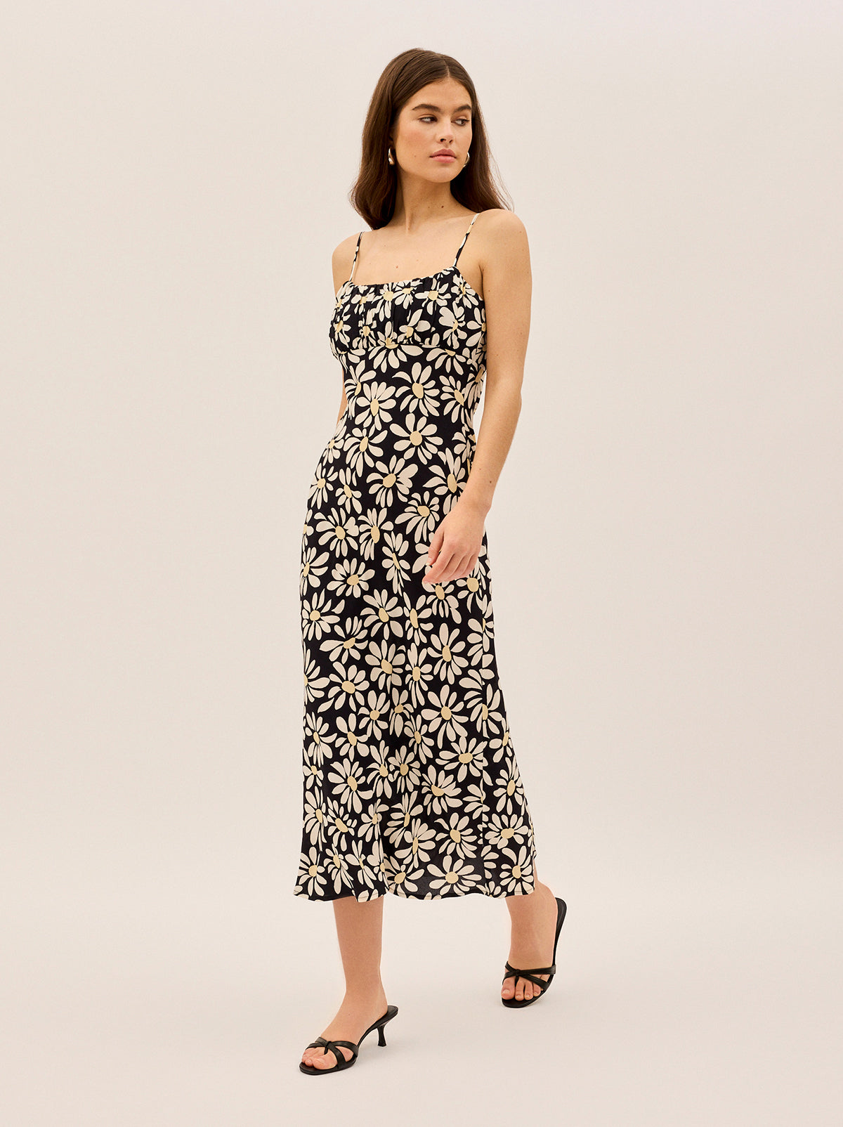 Velma Daisy Print Midi Dress