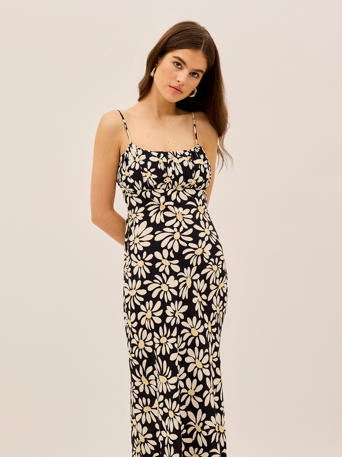 Velma Daisy Print Midi Dress