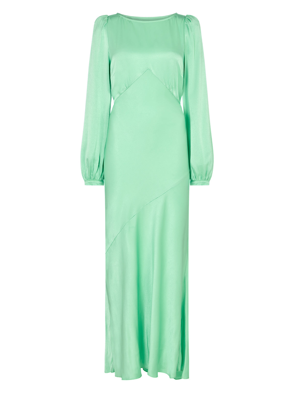 Yara Mint Satin Dress